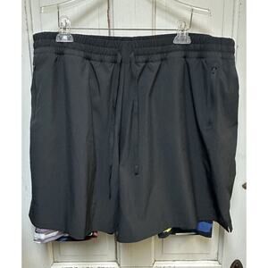 Tomboy Black Shorts Built In Spandex Size 3XL